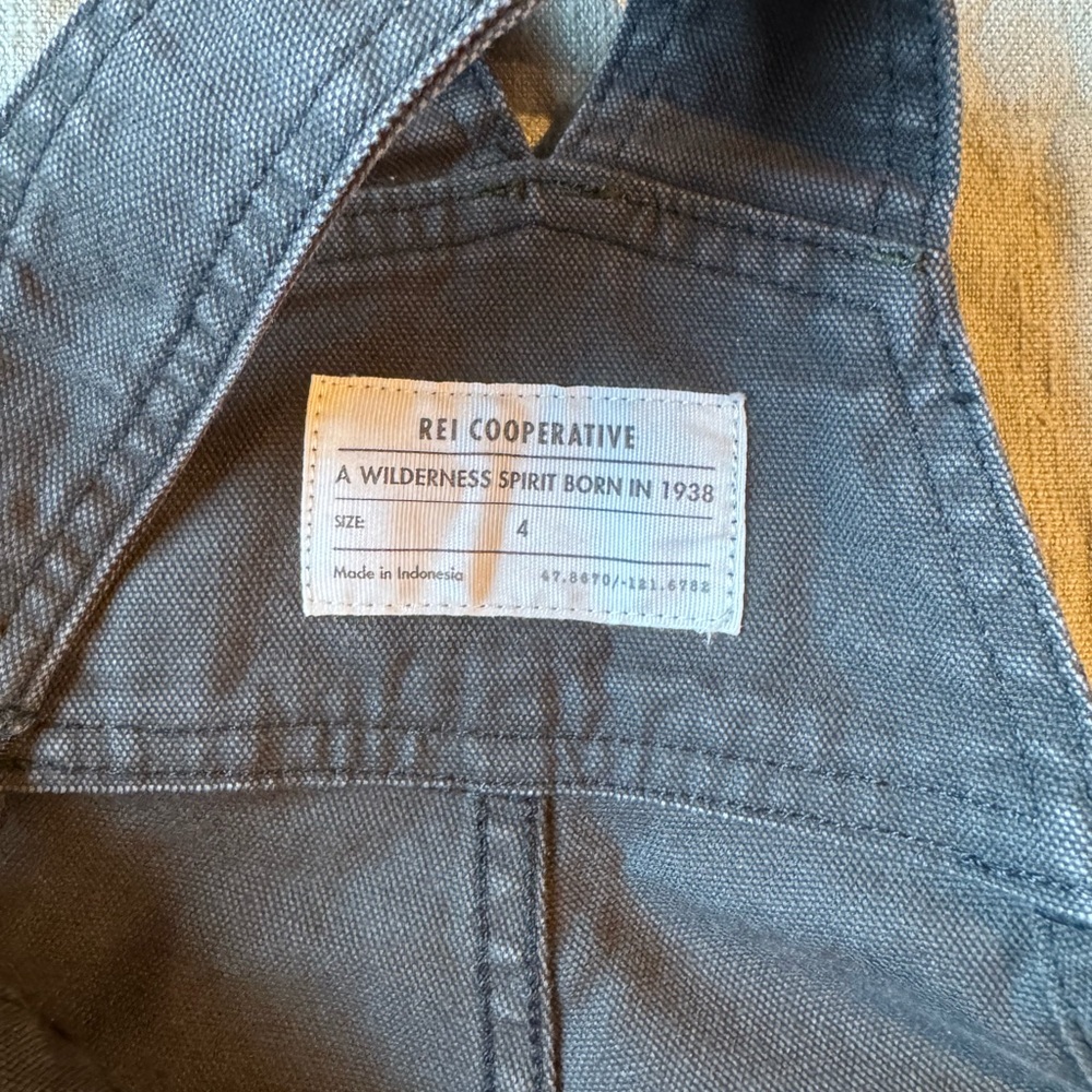 REI Olive Green Women's Jeans Overalls - Picture 5 of 13